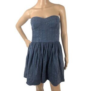 Rebecca Taylor Strapless Skater Tube Dress Mini A-Line Bustier Party Dress 10